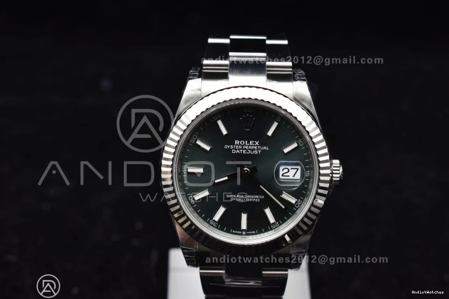 904L SS 1:1 Best 126334 VS VSF Bracelet Oyster 616 On 41 Dial Green Edition EasyMatch DateJust 0104